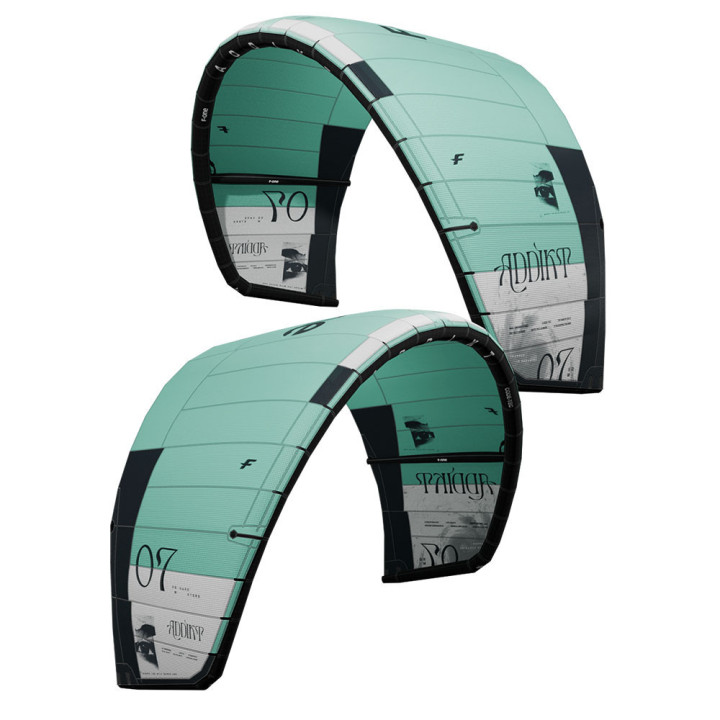 Aile kitesurf F-one Addikt V1 2025 en Stock au Meilleur Prix | Aile de kite à boudin freeride