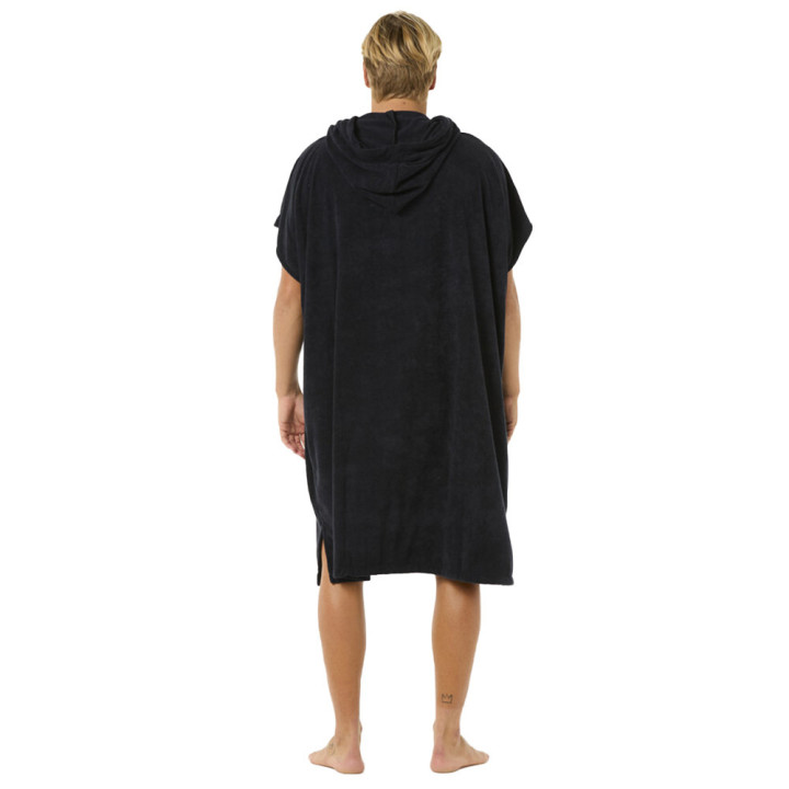 Poncho de plage Rip Curl noir gris homme | Poncho de bain pas cher