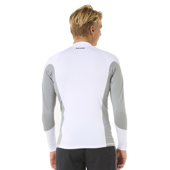 Lycra surf homme rip curl LS blanc | Lycra neoprene manche longue pas cher