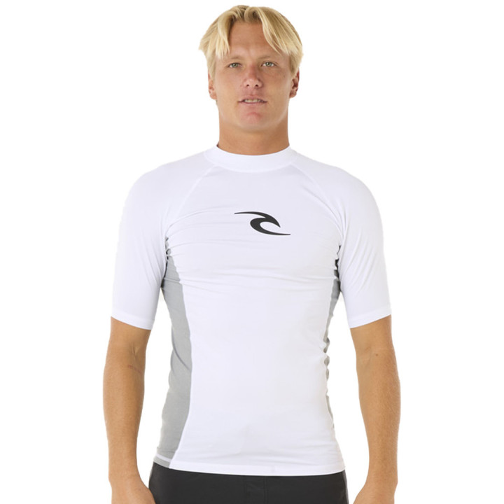 Lycra surf homme rip curl wave ss blanc | Lycra neoprene pas cher