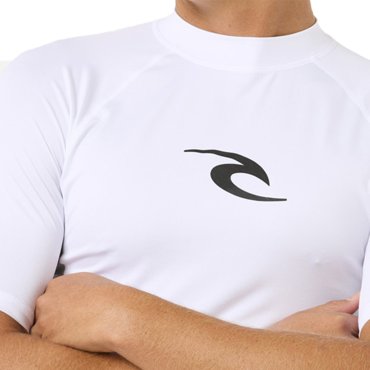 Lycra surf homme rip curl wave ss blanc | Lycra neoprene pas cher
