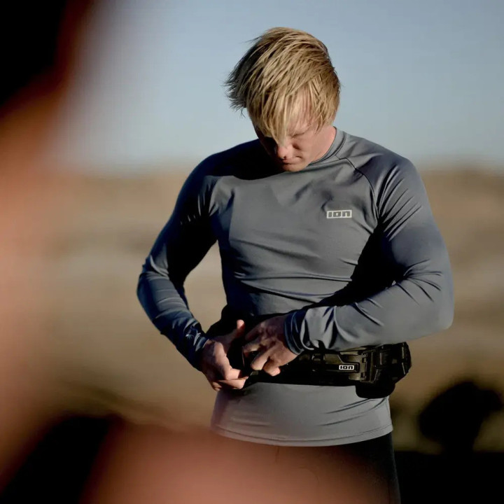 Lycra homme ION rashguard slate blue| Lycra neoprene manche longue pas cher