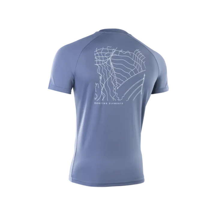 Lycra homme ION rashguard slate blue| Lycra neoprene manche courte pas cher