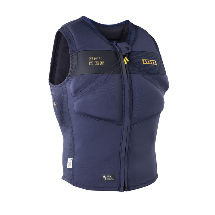Gilet impact kite homme vest vector amp frontzip blue nights |Gilet impact kite pas cher