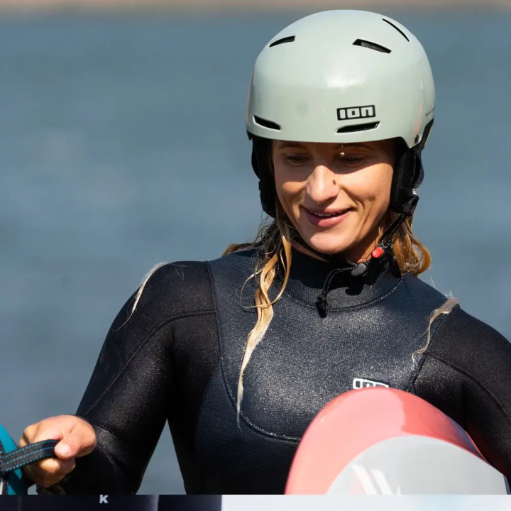 Casque ion helmet slash amp light olive| Casque wakeboard & kitesurf
