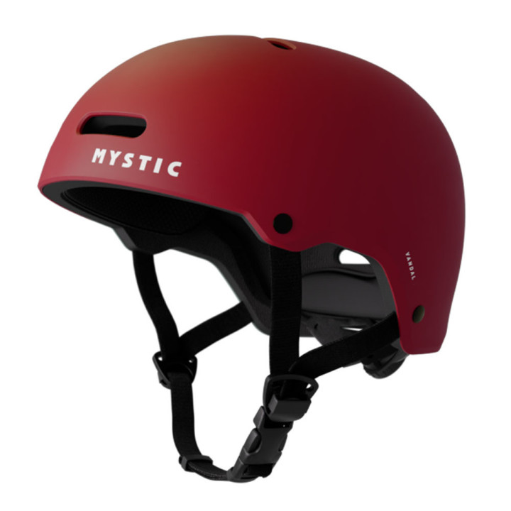 Casque de protection Mystic Vandal Pro rouge vue détail
