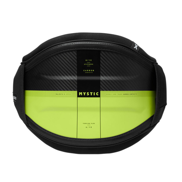 Achat harnais kite ceinture Mystic Majestic X Fluor Lime | Harnais rigide