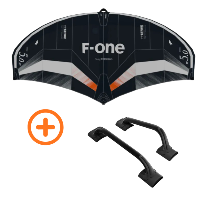Aile de wing surf F-one Strike V5 2025 avec poignées OFFERTES | aile de wing foil pas cher