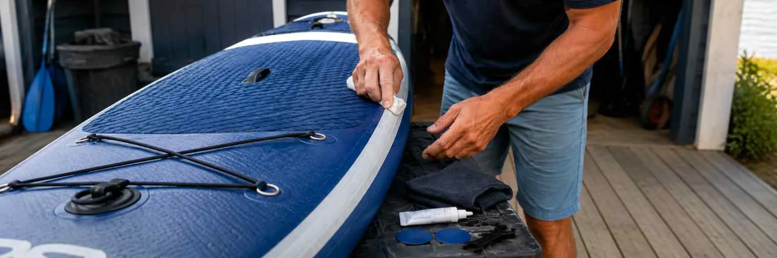 Paddle prêt à être réparé